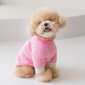 Marled Knit Dog Sweater – Soft Ribbed Pet Pullover for Small Dogs | Chihuahua, Pomeranian & Maltese
