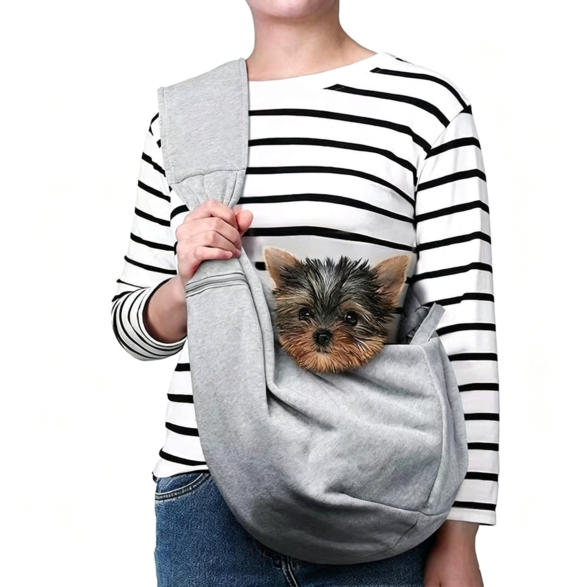 Pet Sling Carrier Bag – Hands-Free Dog & Cat Shoulder Bag for Small Medium Pets