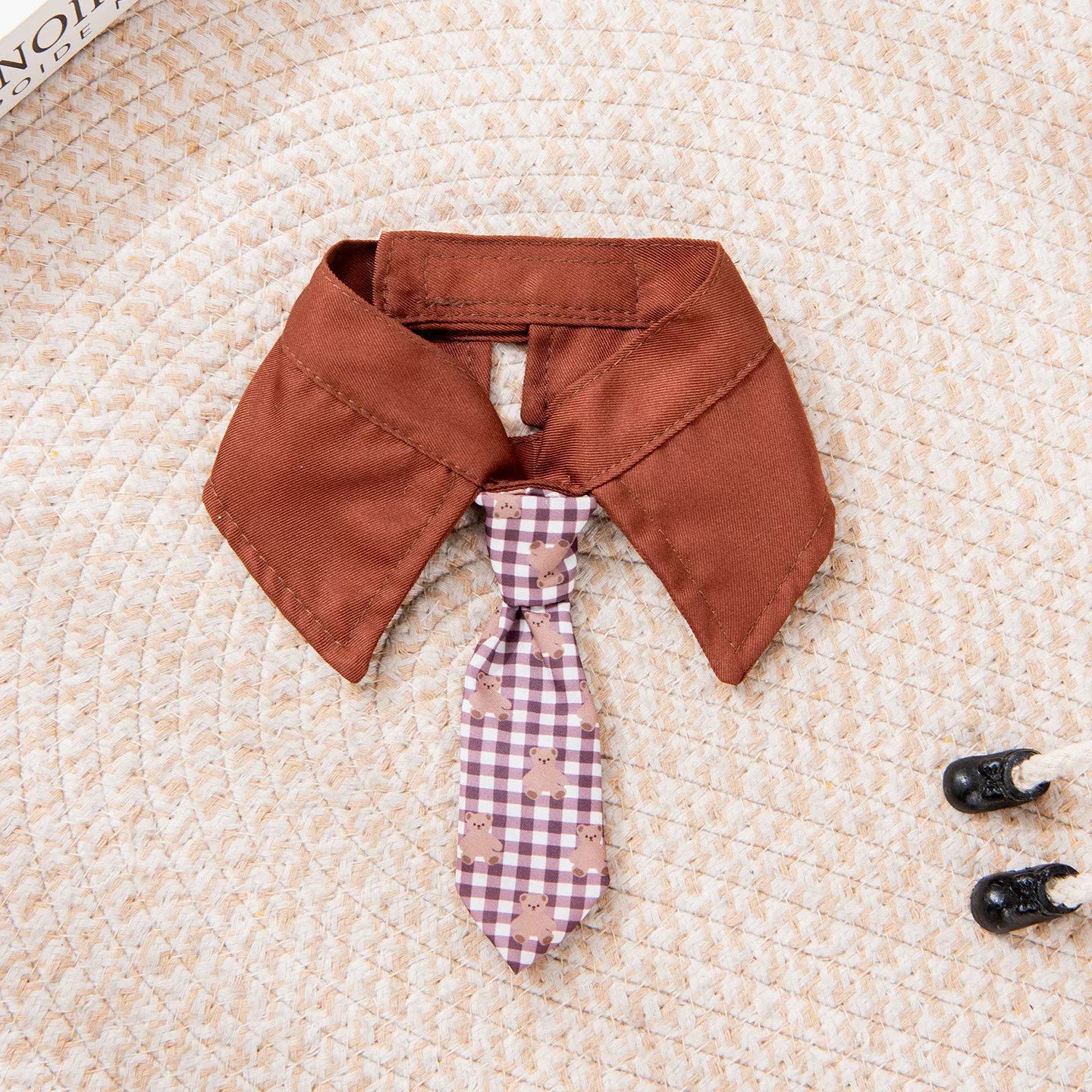 Dog Shirt Collar & Tie Set for Small Dogs | Cute Pet Necktie Accessory for Chihuahua, Pomeranian & Maltese