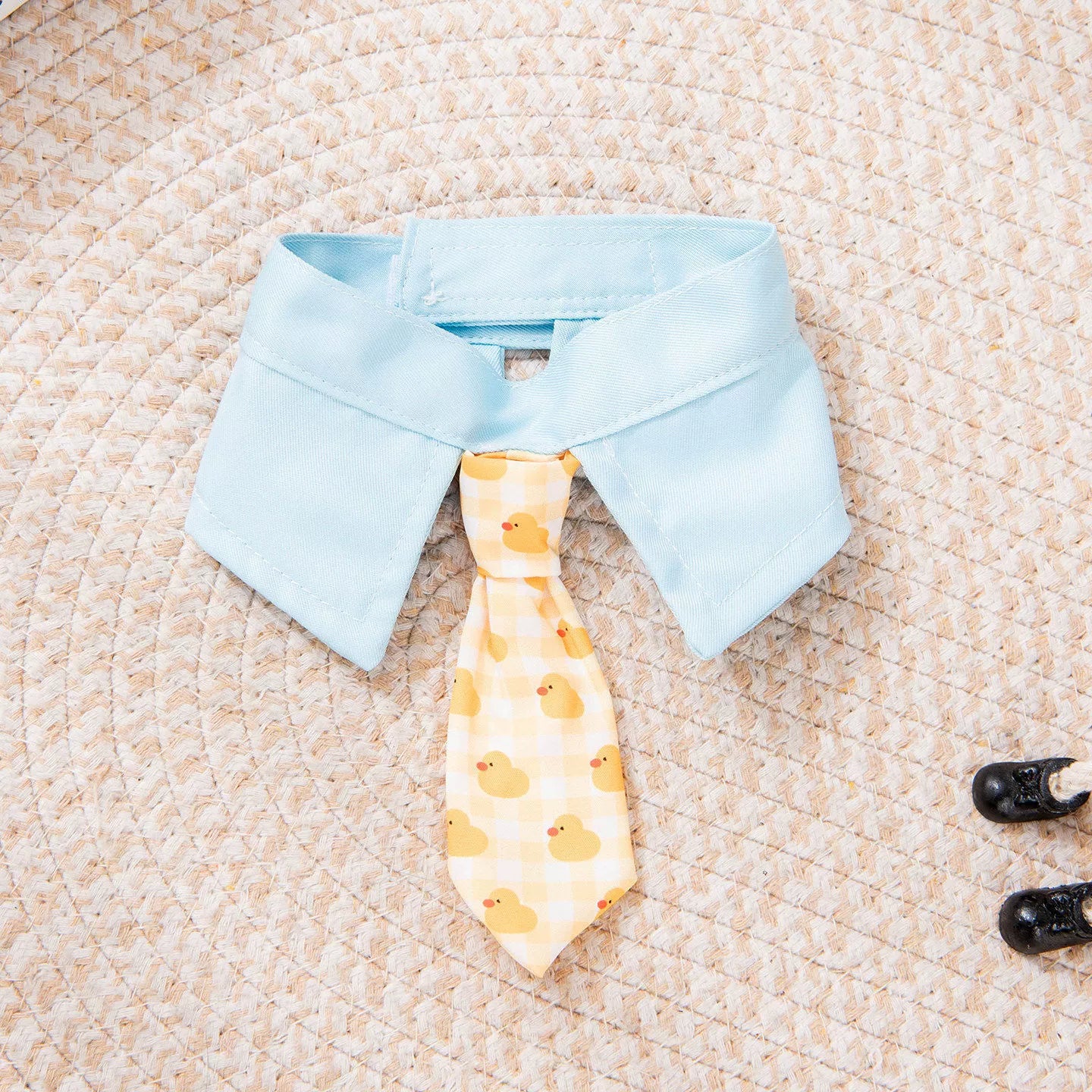 Dog Shirt Collar & Tie Set for Small Dogs | Cute Pet Necktie Accessory for Chihuahua, Pomeranian & Maltese
