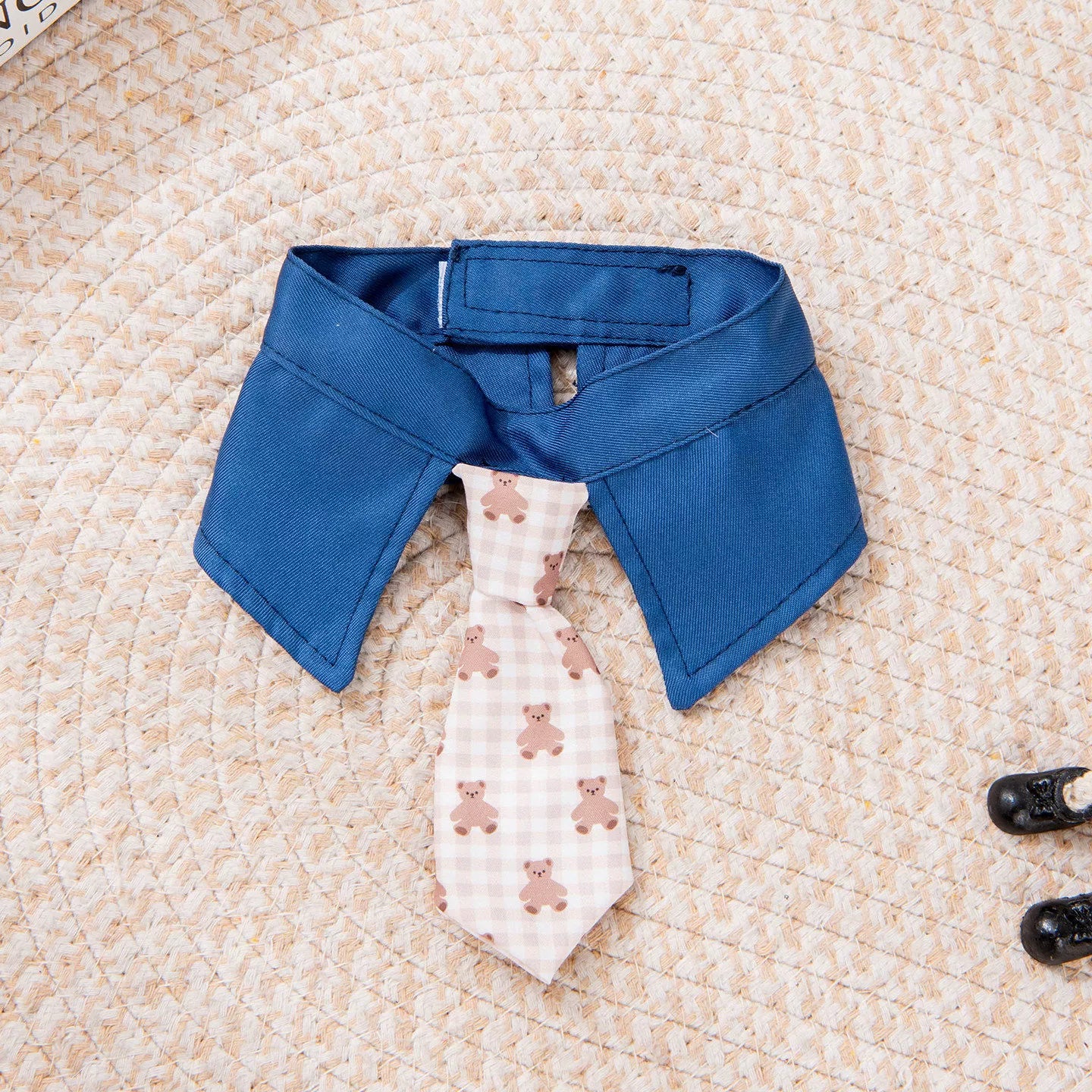 Dog Shirt Collar & Tie Set for Small Dogs | Cute Pet Necktie Accessory for Chihuahua, Pomeranian & Maltese