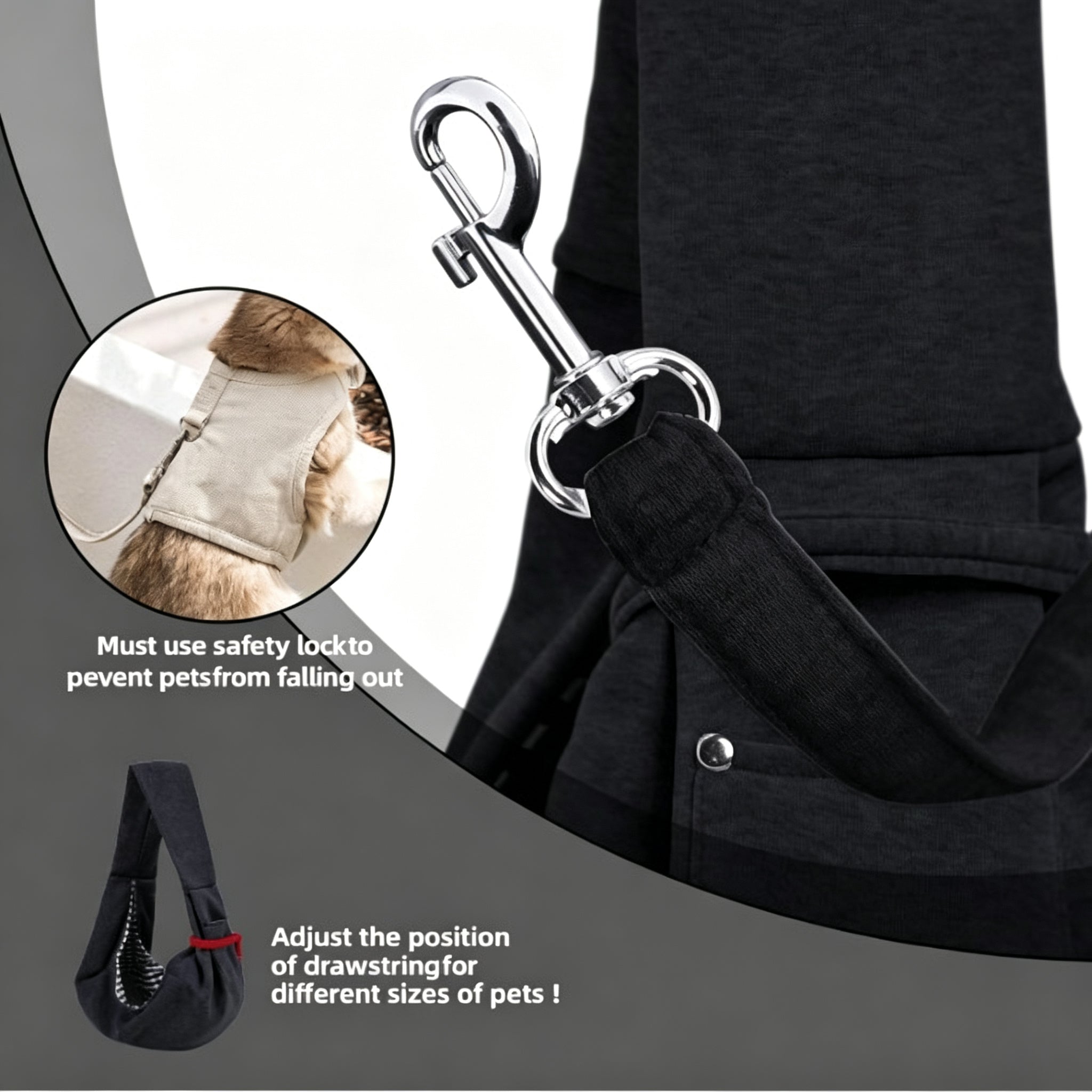 Pet Sling Carrier Bag – Hands-Free Dog & Cat Shoulder Bag for Small Medium Pets